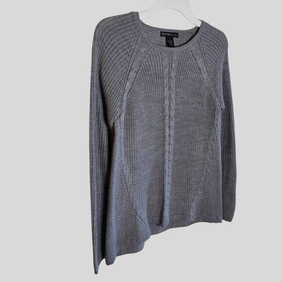 Design History Gray Knit Sweater Women’s Size Small Pullover Long Sleeve - Picture 10 of 11